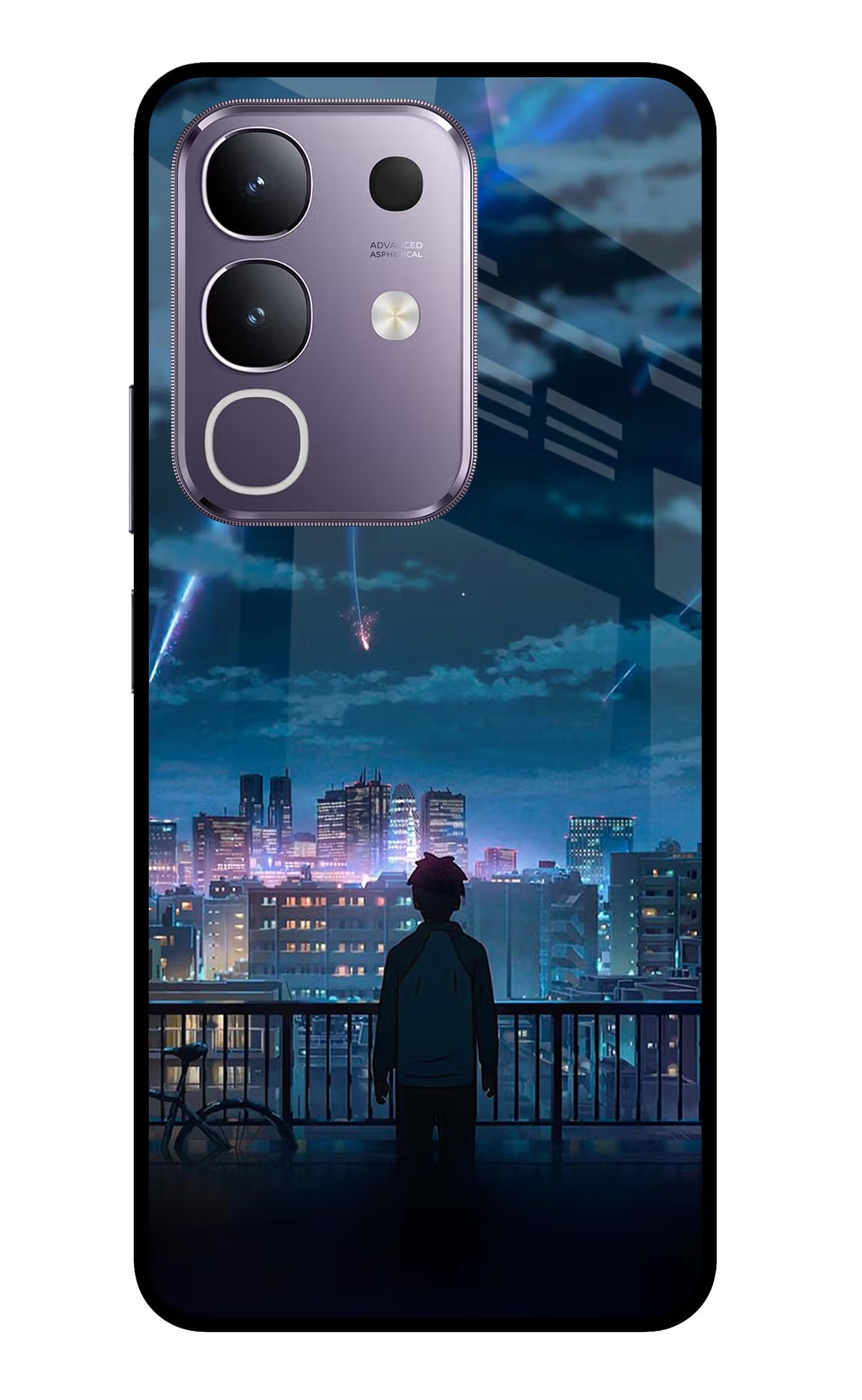 Anime Vivo T4x 5G Glass Case Back Cover by Casekaro