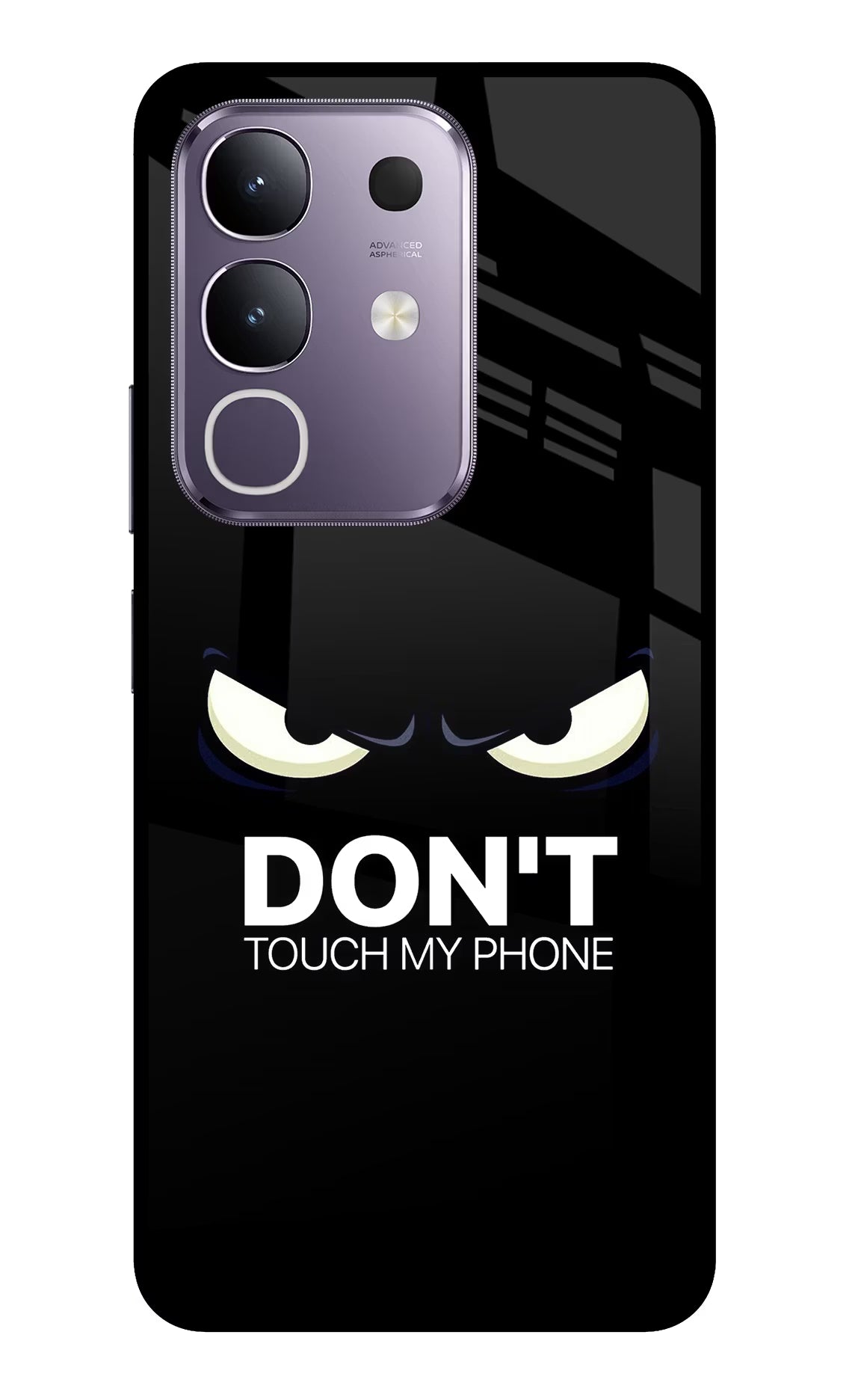 Don'T Touch My Phone Vivo T4x 5G Glass Case Back Cover by Casekaro