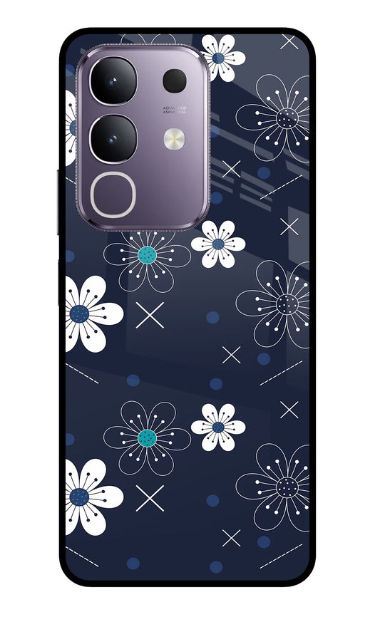 Flowers Vivo T4x 5G Glass Case