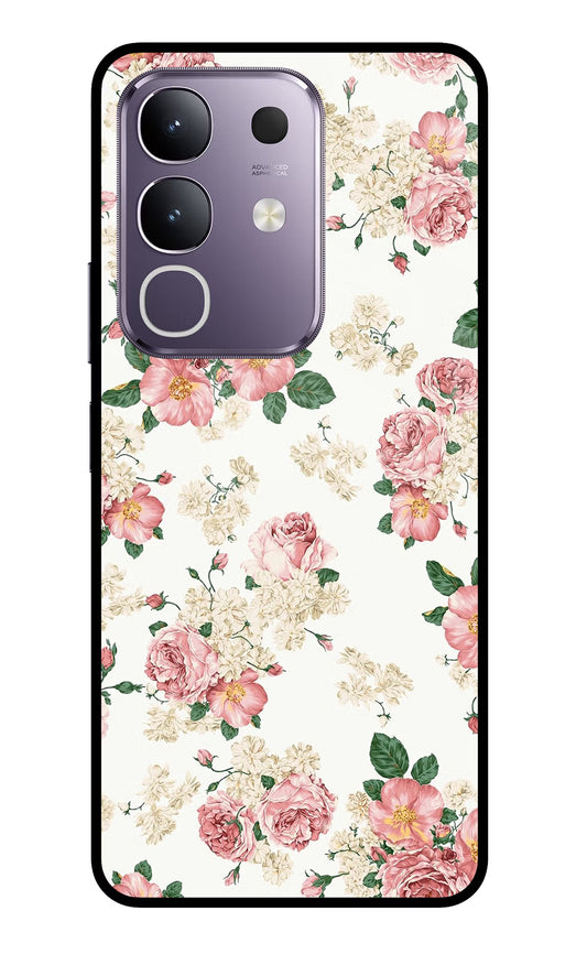 Flowers Vivo T4x 5G Glass Case