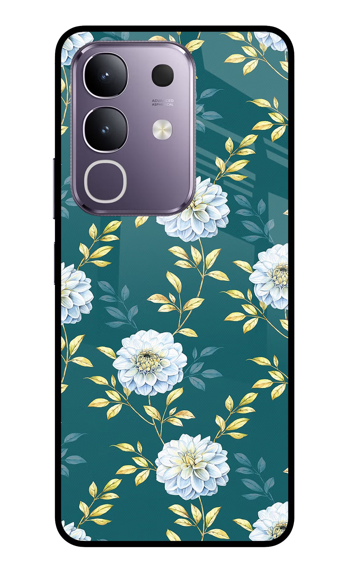 Flowers Vivo T4x 5G Glass Case