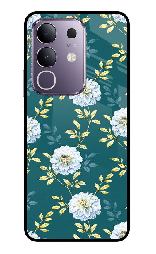 Flowers Vivo T4x 5G Glass Case