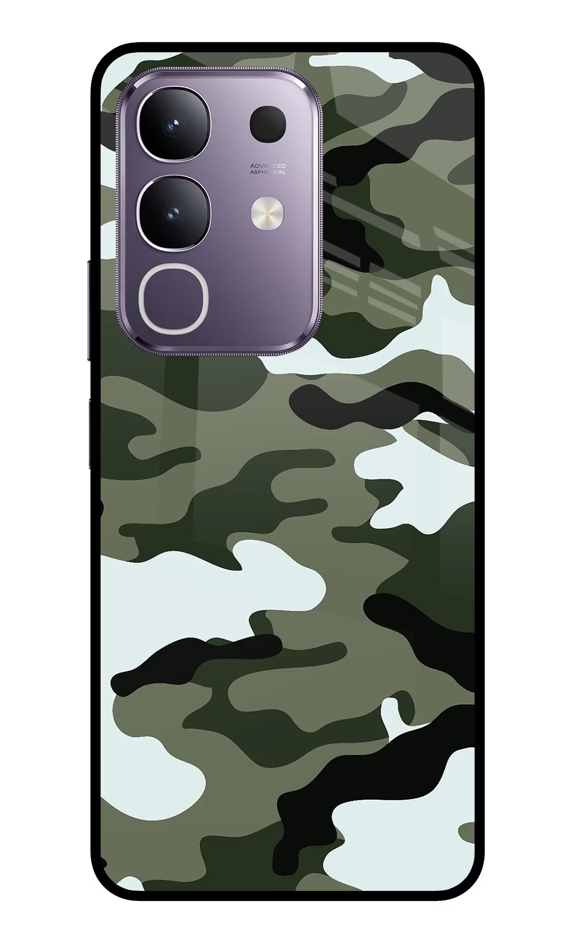 Camouflage Vivo T4x 5G Glass Case