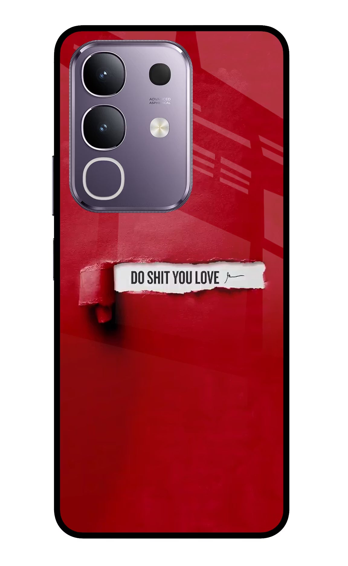 Do Shit You Love Vivo T4x 5G Glass Case Back Cover by Casekaro