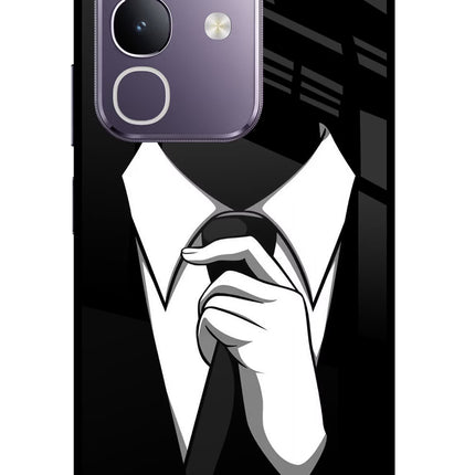 Black Tie Vivo T4x 5G Glass Case