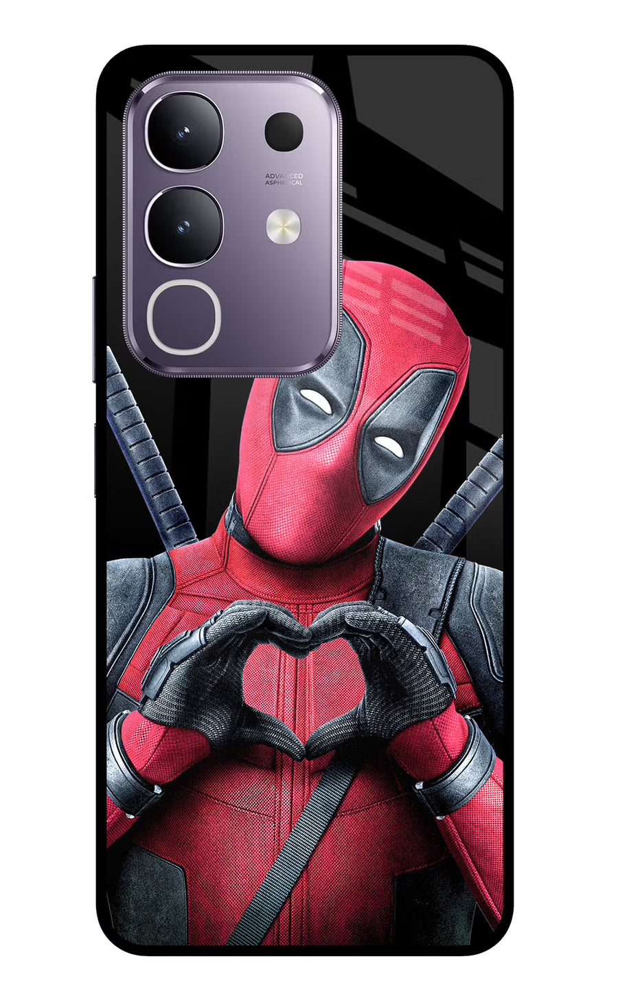 Deadpool Vivo T4x 5G Back Cover, Glass case