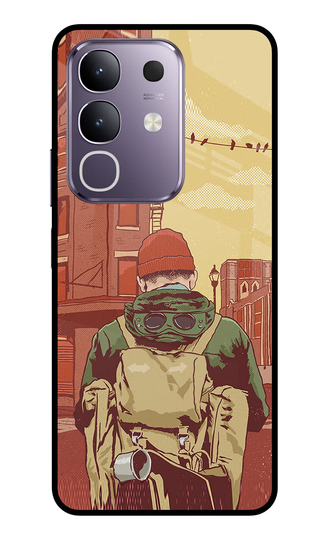 Adventurous Vivo T4x 5G Glass Case Back Cover by Casekaro