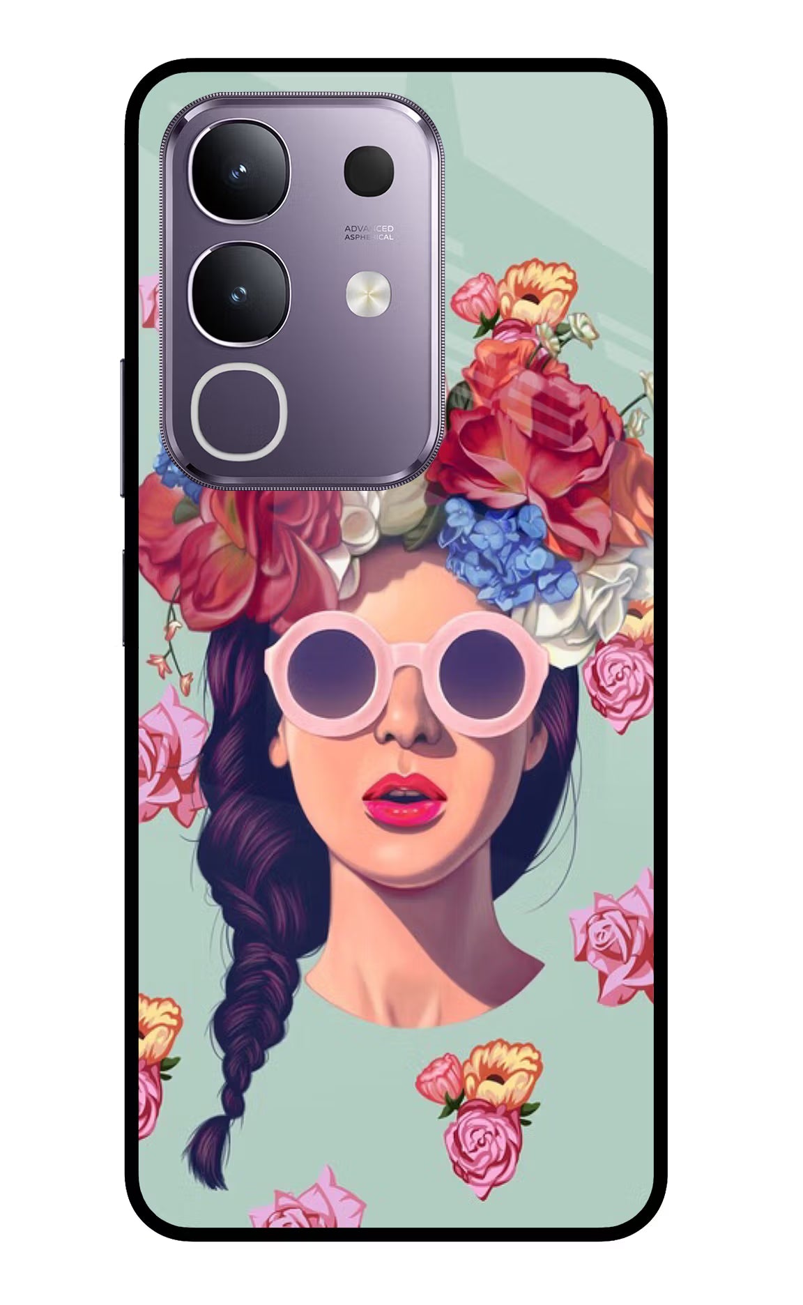 Pretty Girl Vivo T4x 5G Glass Case Back Cover by Casekaro