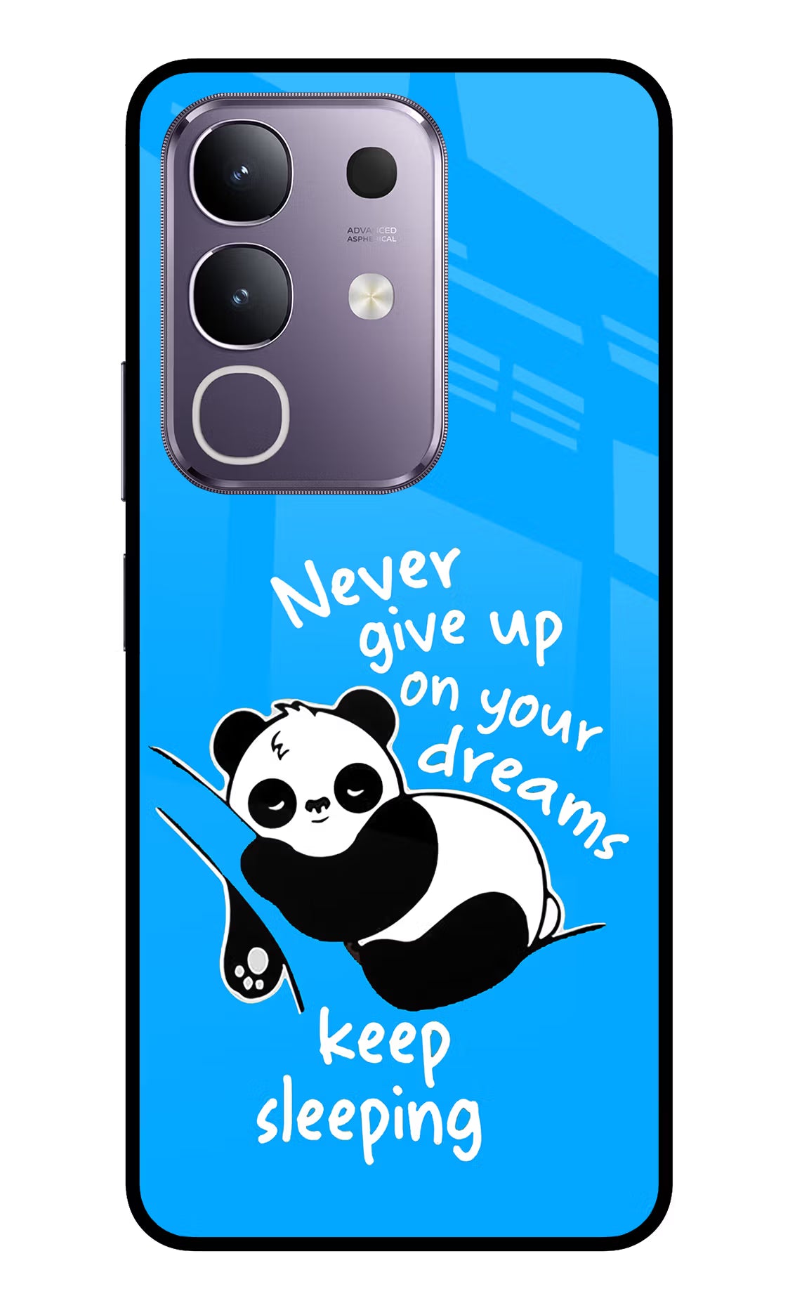 Keep Sleeping Vivo T4x 5G Glass Case Back Cover by Casekaro