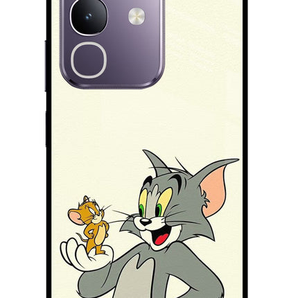 Tom & Jerry Vivo T4x 5G Glass Case Back Cover by Casekaro