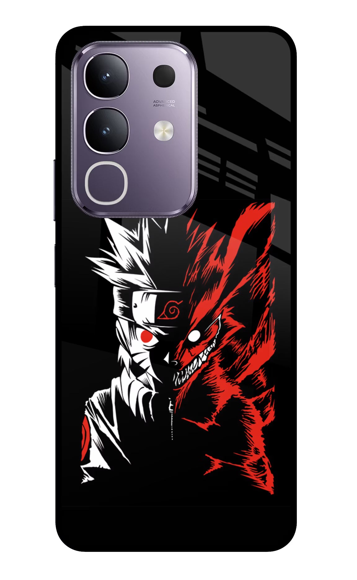 Naruto Two Face Vivo T4x 5G Glass Case Back Cover by Casekaro