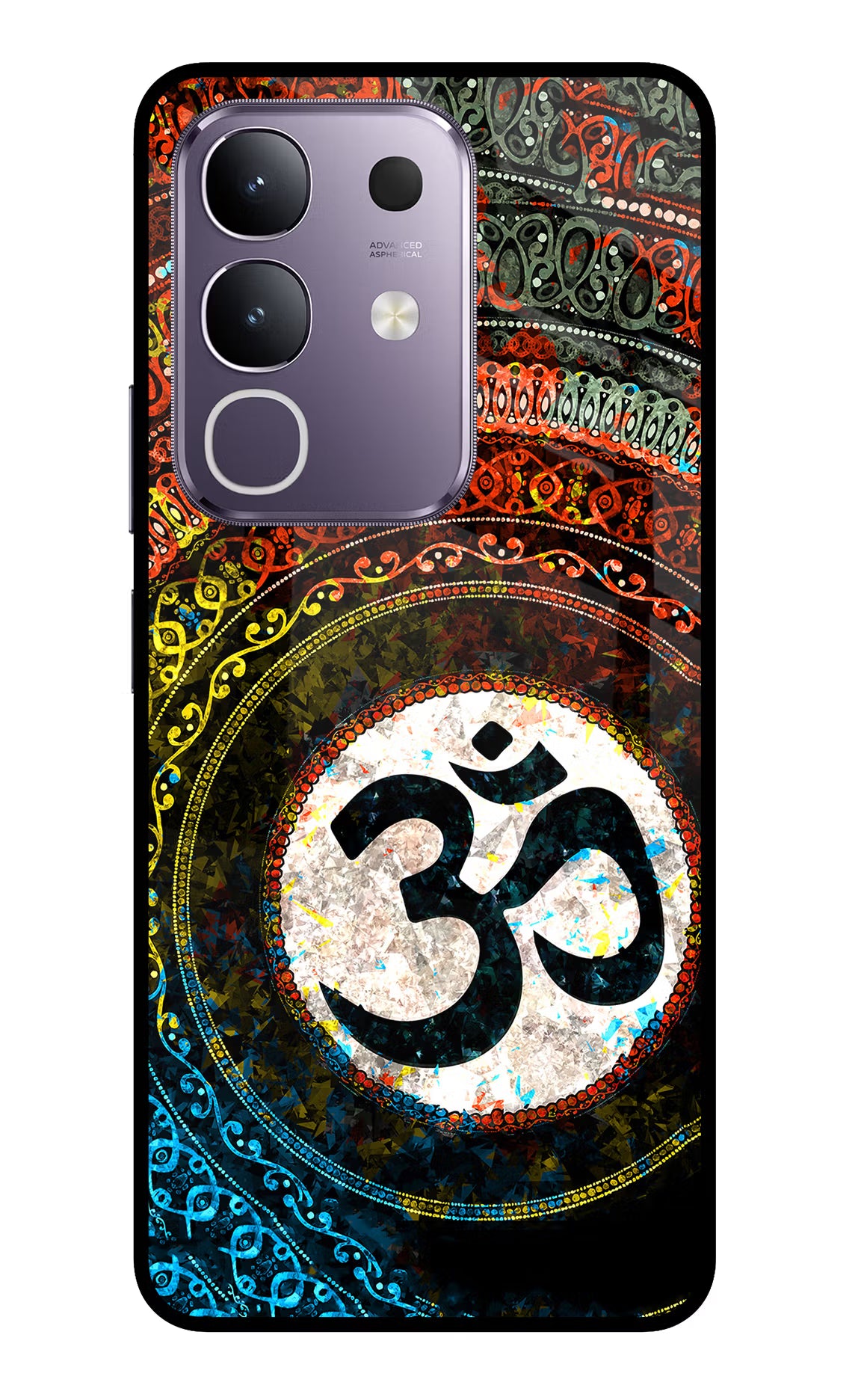 Om Cultural Vivo T4x 5G Glass Case Back Cover by Casekaro
