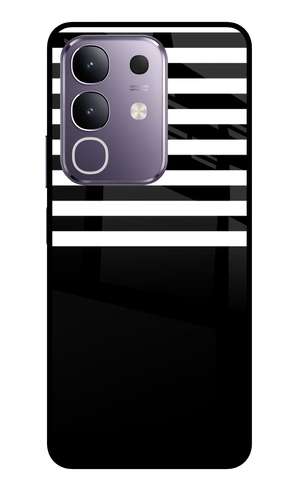 Black and White Print Vivo T4x 5G Glass Case