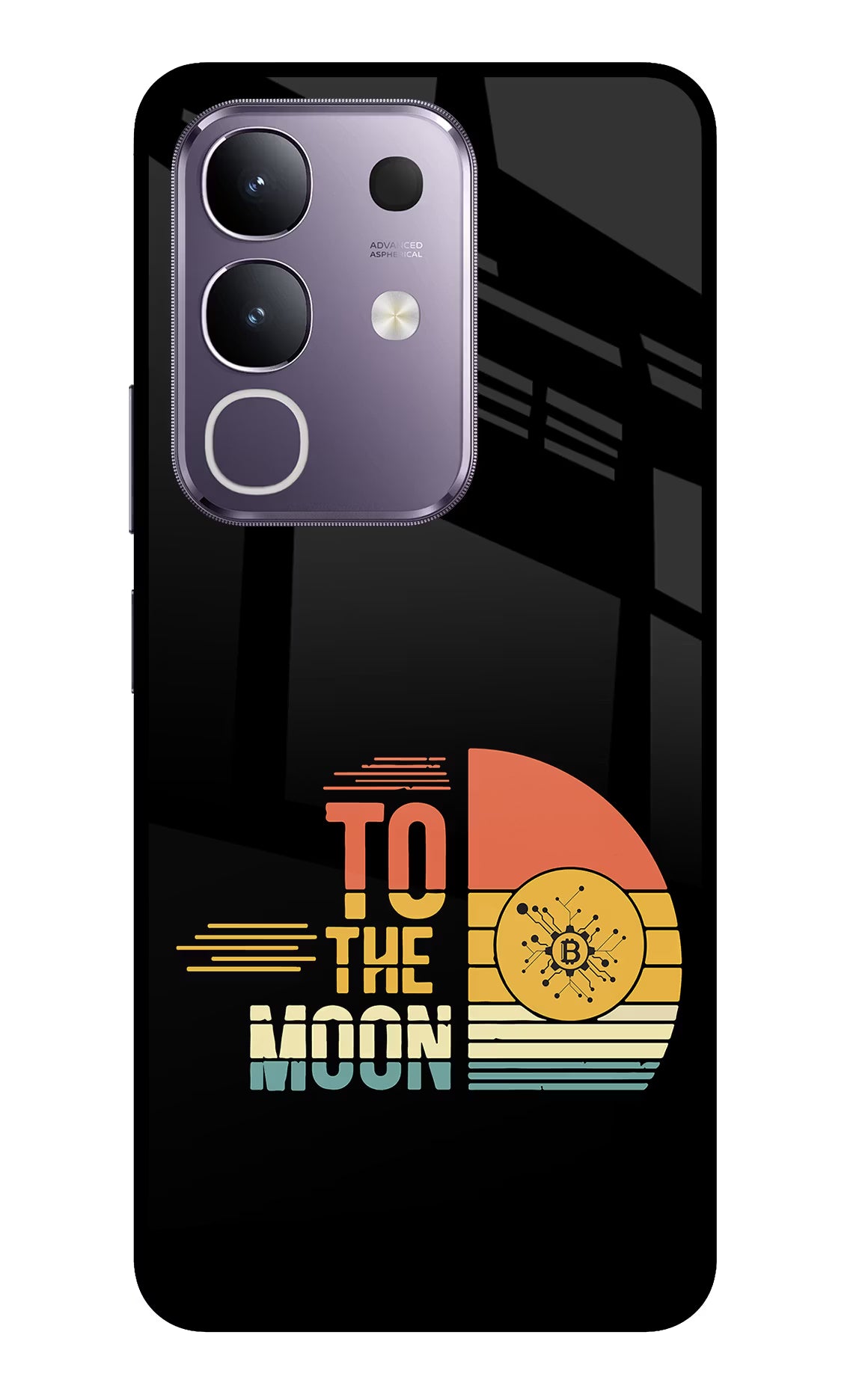 To the Moon Vivo T4x 5G Glass Case Back Cover by Casekaro