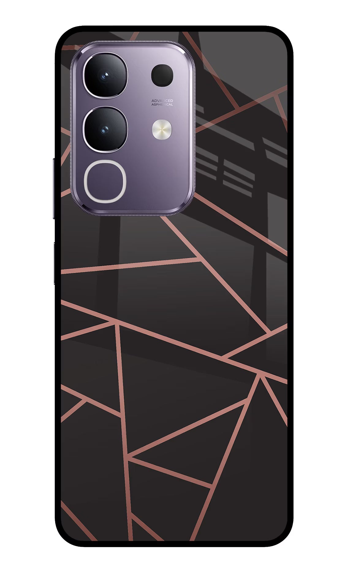 Geometric Pattern Vivo T4x 5G Glass Case Back Cover by Casekaro