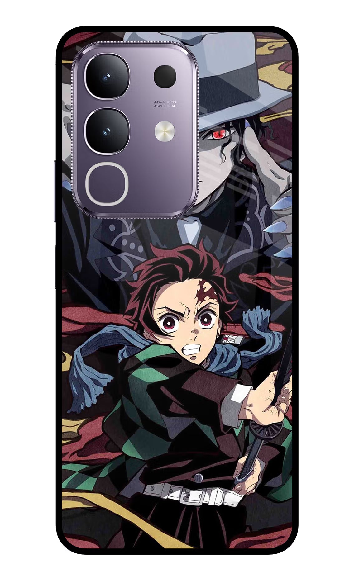 Demon Slayer Vivo T4x 5G Glass Case Back Cover by Casekaro
