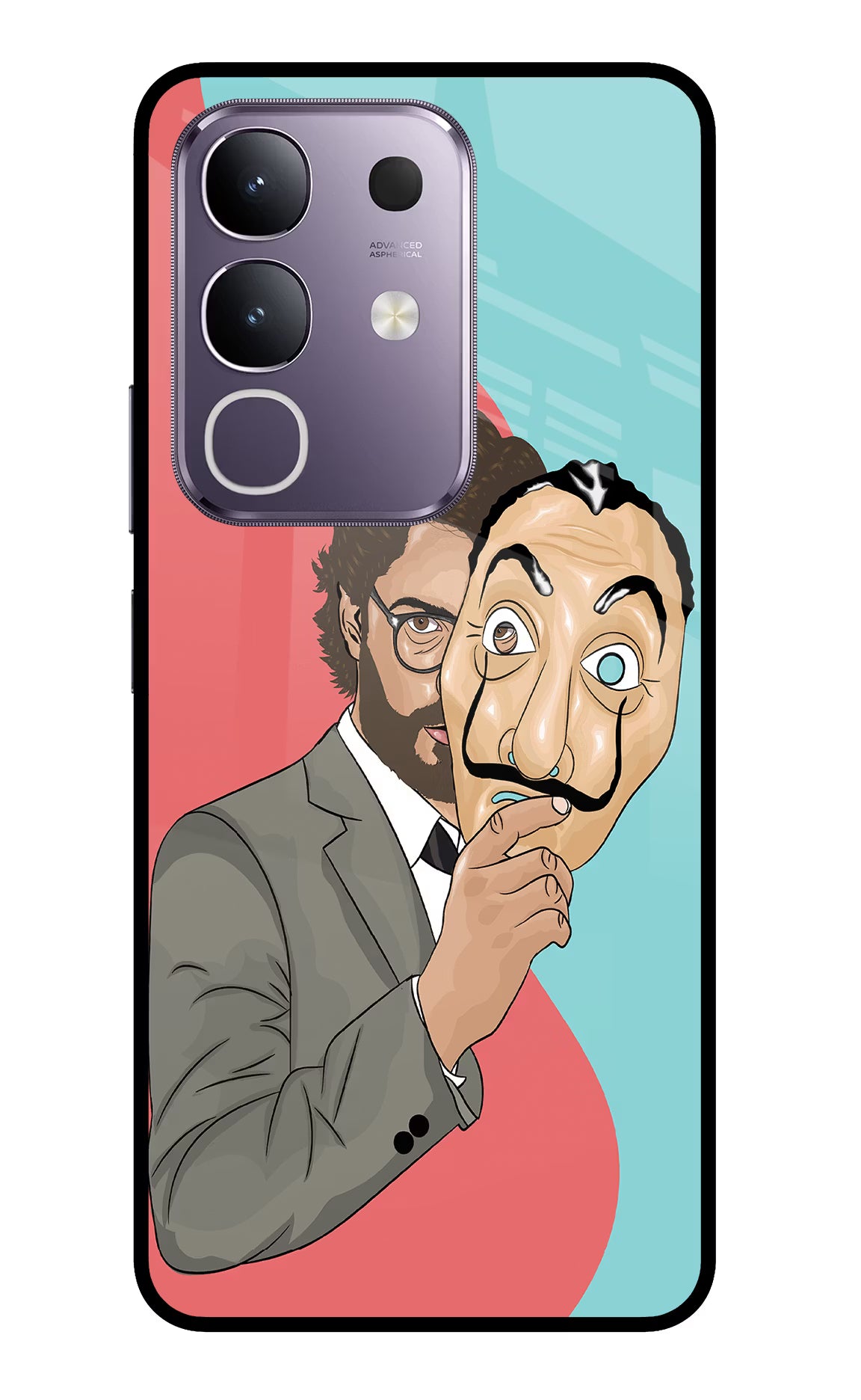 Professor Vivo T4x 5G Glass Case Back Cover by Casekaro