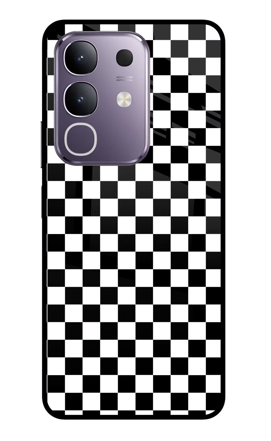 Chess Board Vivo T4x 5G Glass Case Back Cover by Casekaro