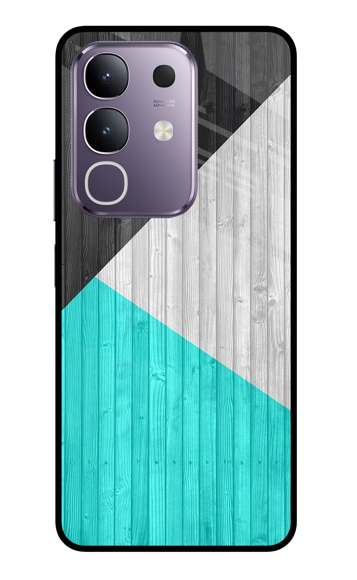 Wooden Abstract Vivo T4x 5G Glass Case Back Cover by Casekaro