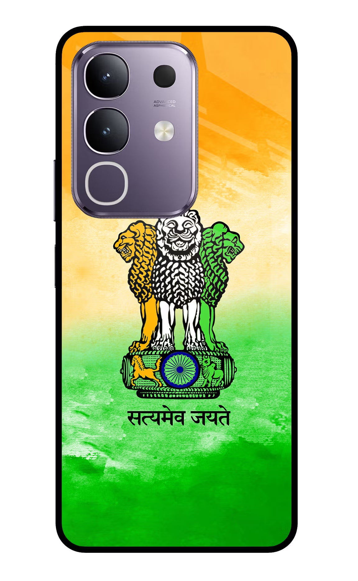Satyamev Jayate Flag Vivo T4x 5G Glass Case