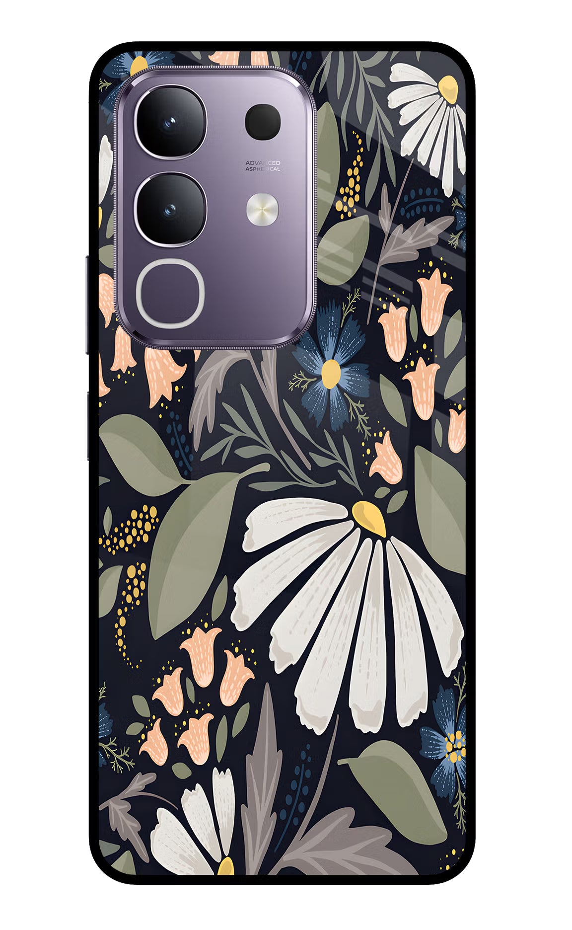 Flowers Art Vivo T4x 5G Glass Case Back Cover by Casekaro