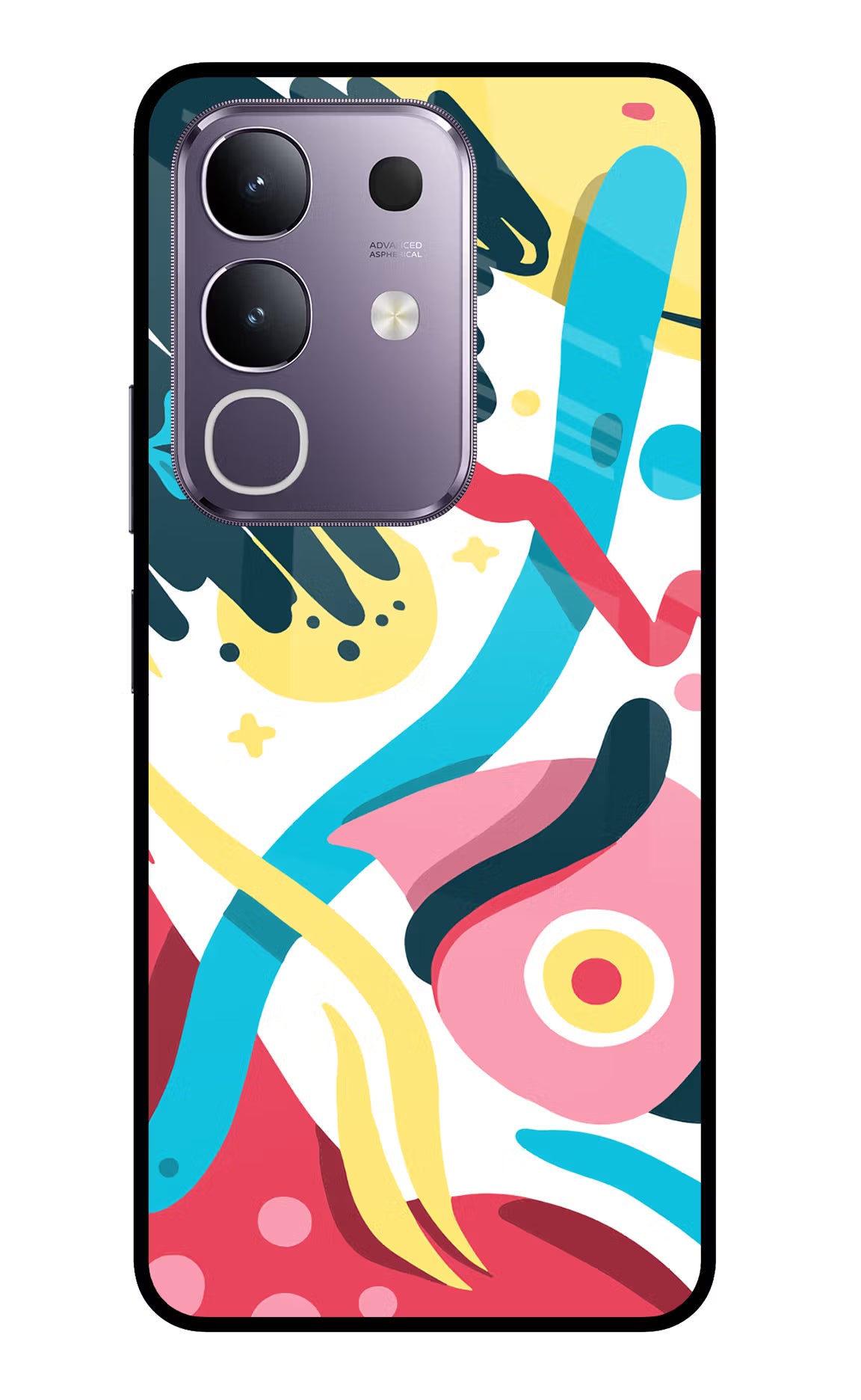 Trippy Vivo T4x 5G Glass Case Back Cover by Casekaro