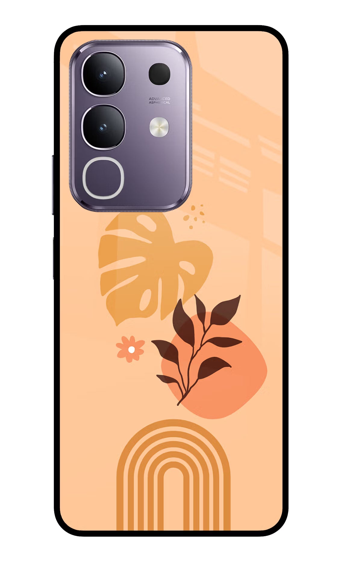 Bohemian Art Vivo T4x 5G Glass Case Back Cover by Casekaro