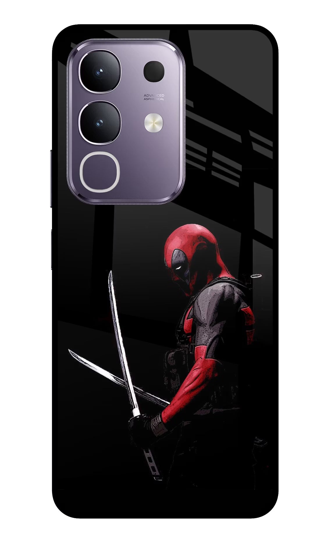 Deadpool Vivo T4x 5G Glass Case Back Cover by Casekaro