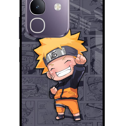 Chota Naruto Vivo T4x 5G Glass Case Back Cover by Casekaro