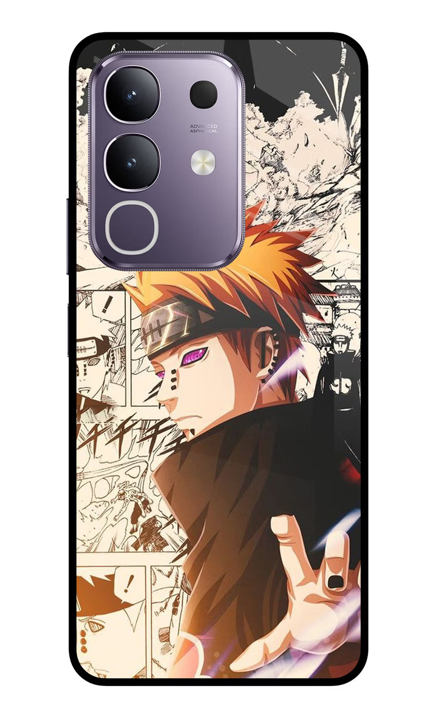Pain Anime Vivo T4x 5G Back Cover, Glass case