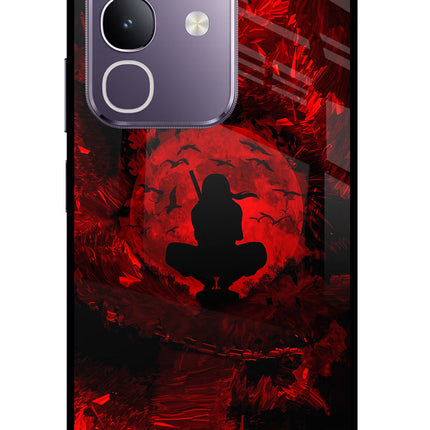 Itachi Uchiha Vivo T4x 5G Glass Case Back Cover by Casekaro