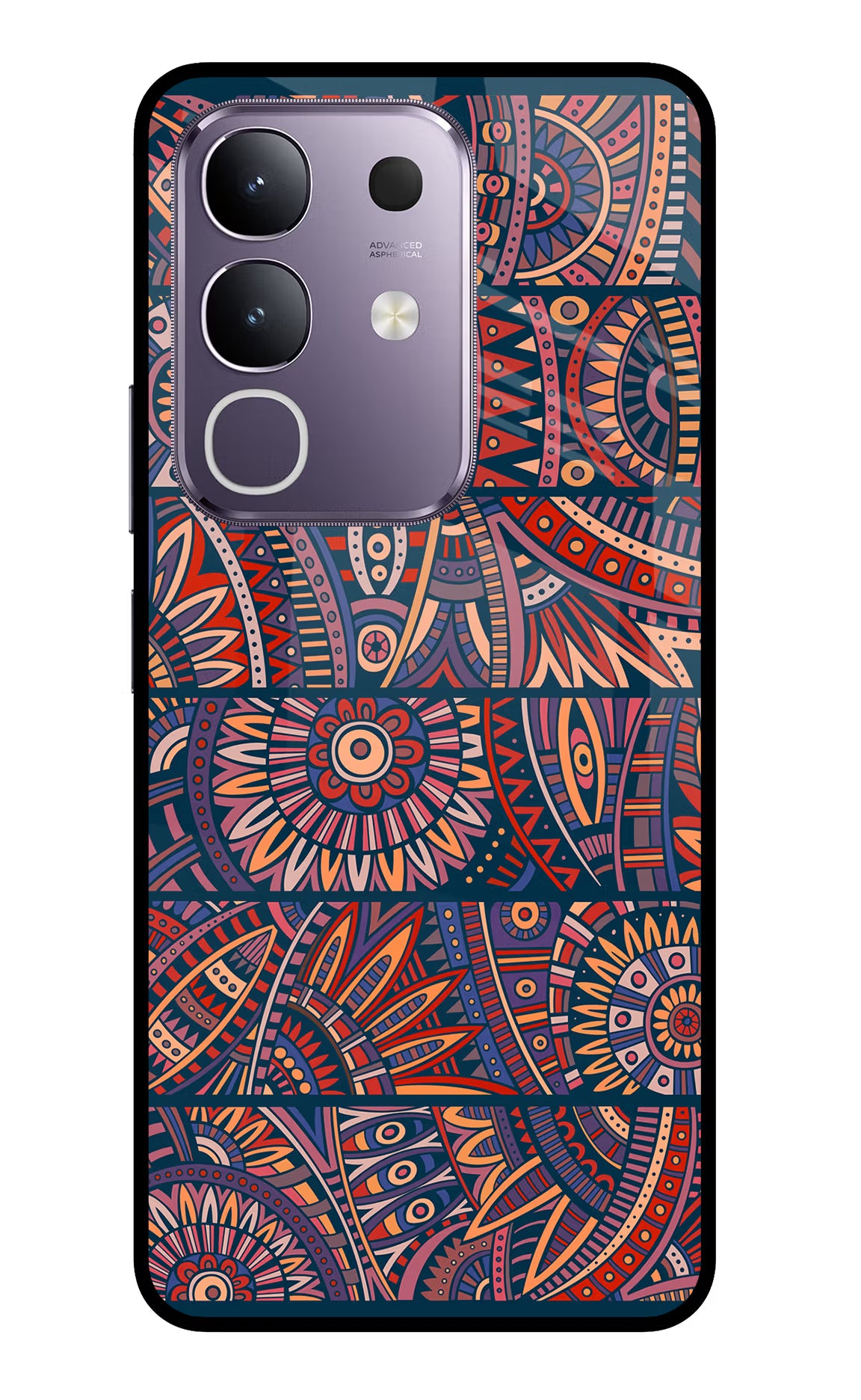 African Culture Design Vivo T4x 5G Glass Case Back Cover by Casekaro
