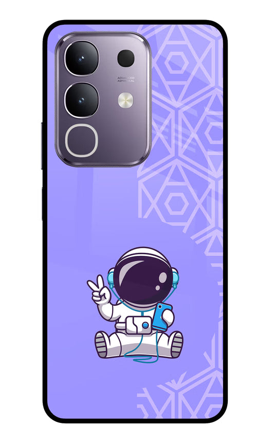 Cute Astronaut Chilling Vivo T4x 5G Glass Case
