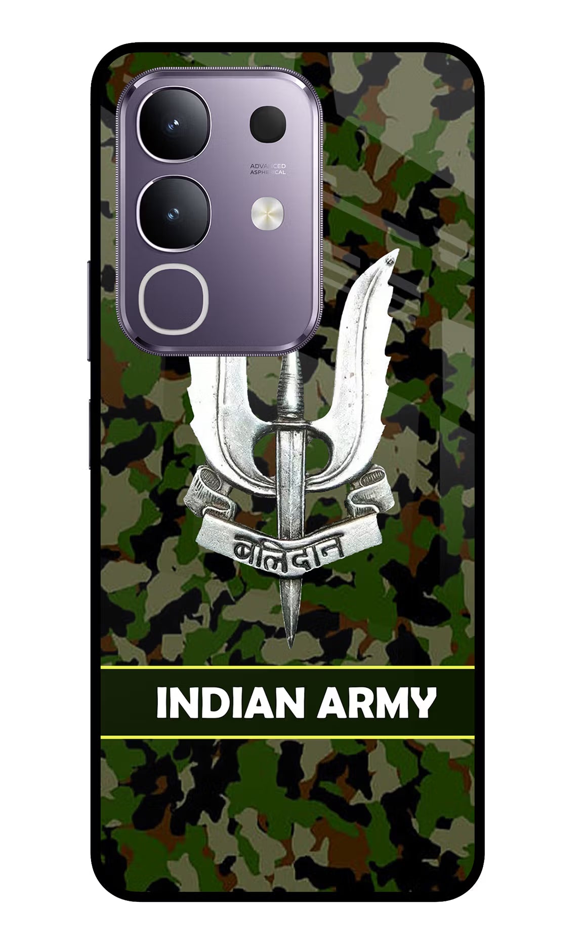 Balidan Indian Logo Vivo T4x 5G Glass Case Back Cover by Casekaro