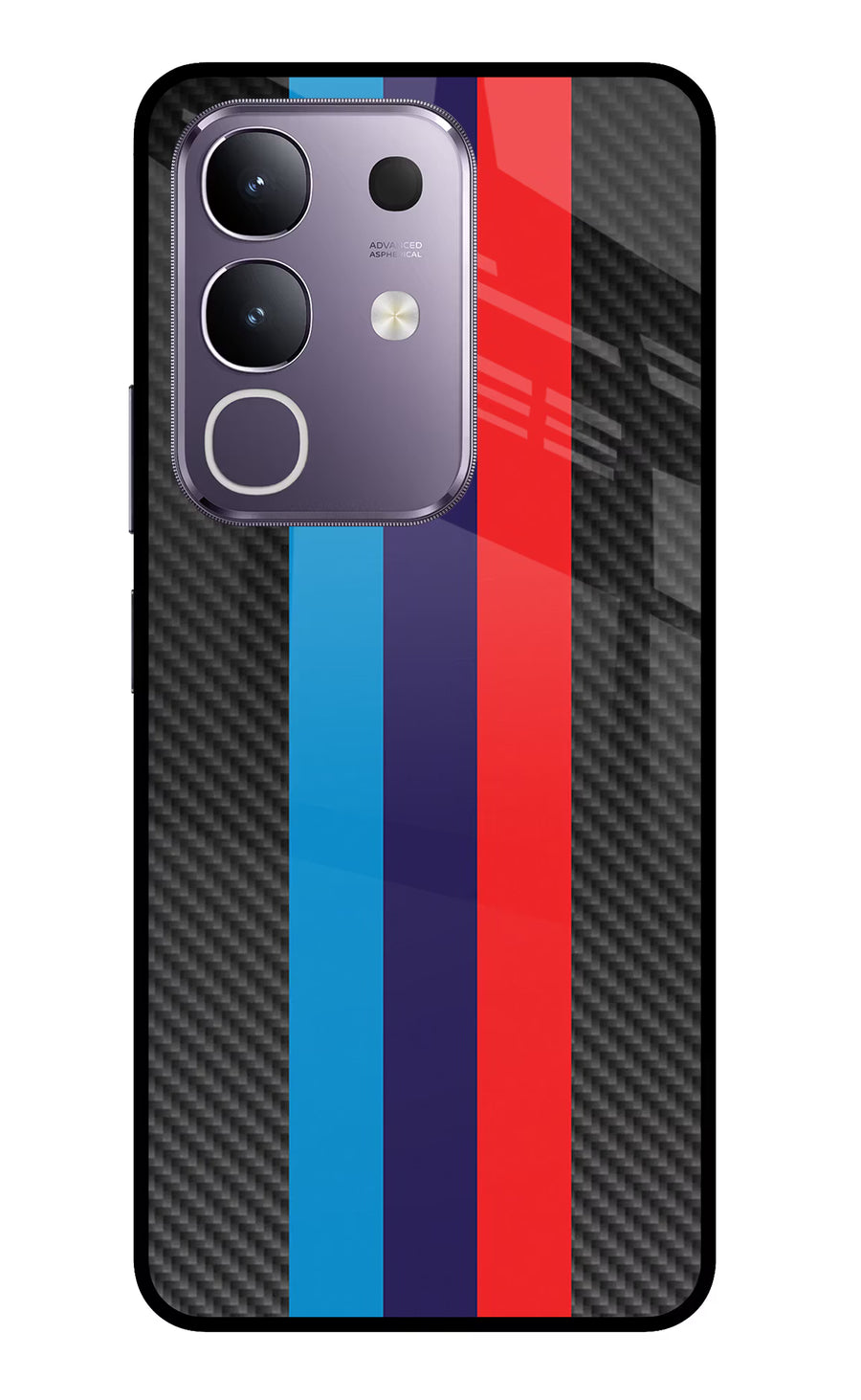 BMW Stripes Pattern Vivo T4x 5G Back Cover, Glass case