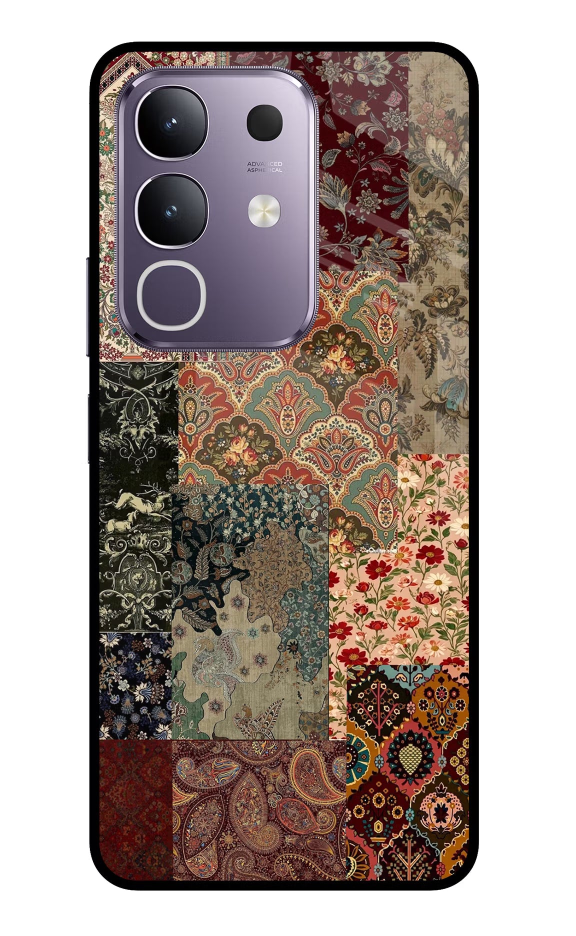 Desi Print Vivo T4x 5G Glass Case Back Cover by Casekaro