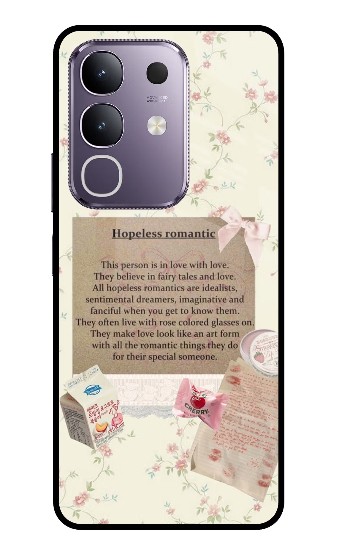 Hopeless Romantic Vivo T4x 5G Glass Case