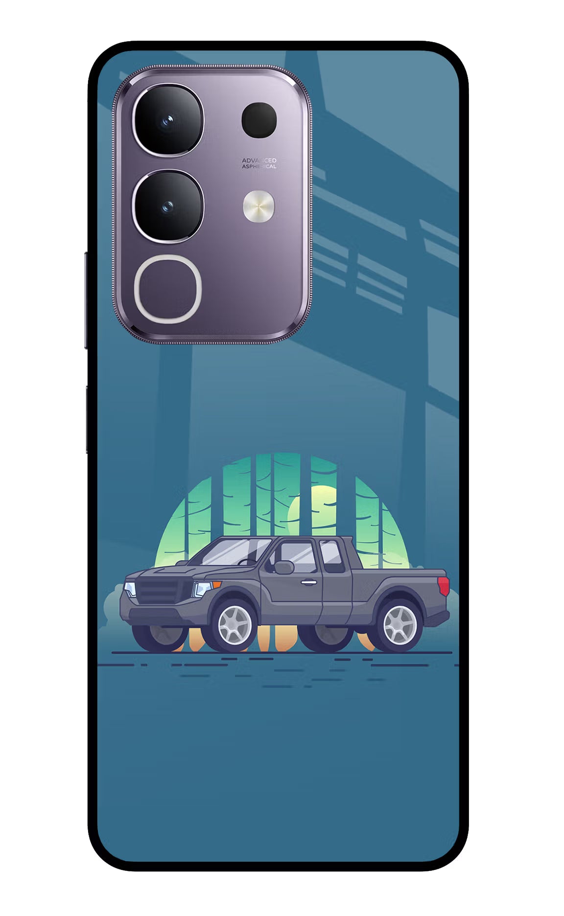 Retro Garage Vibe Vivo T4x 5G Glass Case