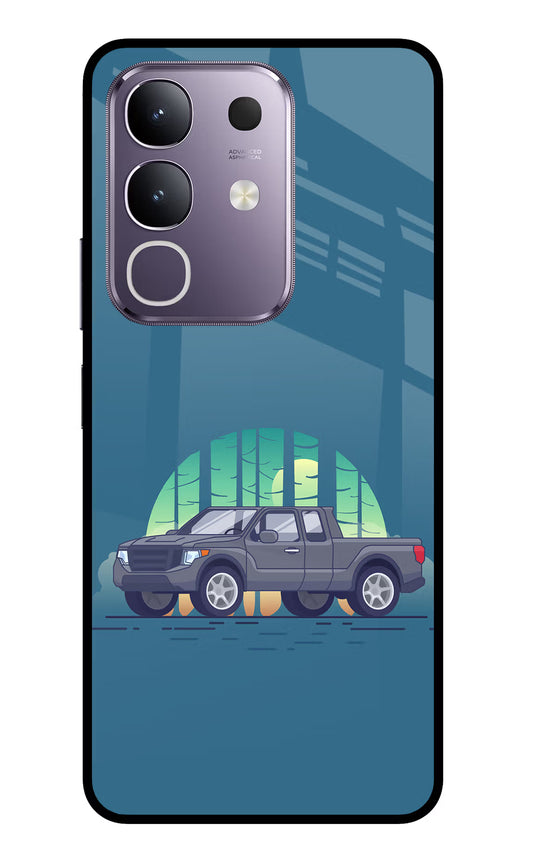 Retro Garage Vibe Vivo T4x 5G Glass Case