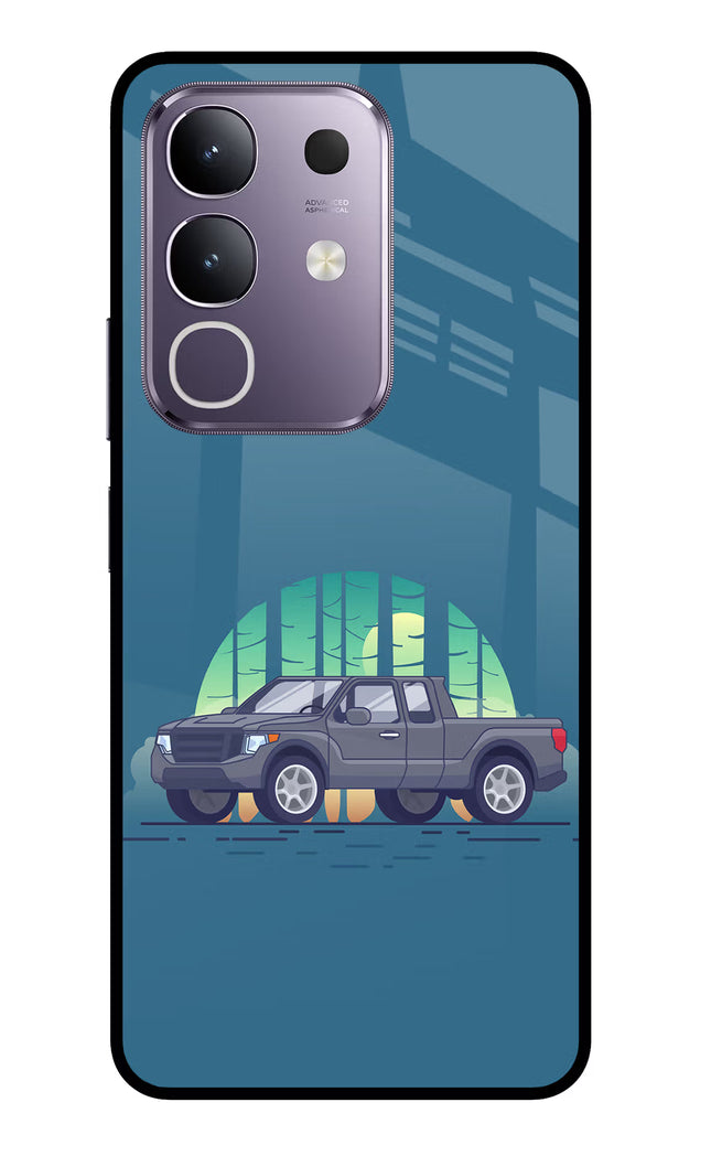 Retro Garage Vibe Vivo T4x 5G Glass Case
