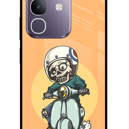 Undead Biker Vivo T4x 5G Glass Case