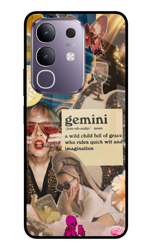 Gemini Zodiac Vivo T4x 5G Glass Case