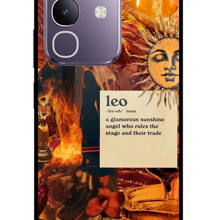 Leo Zodiac Vivo T4x 5G Glass Case
