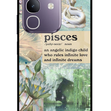 Pisces Zodiac Vivo T4x 5G Glass Case