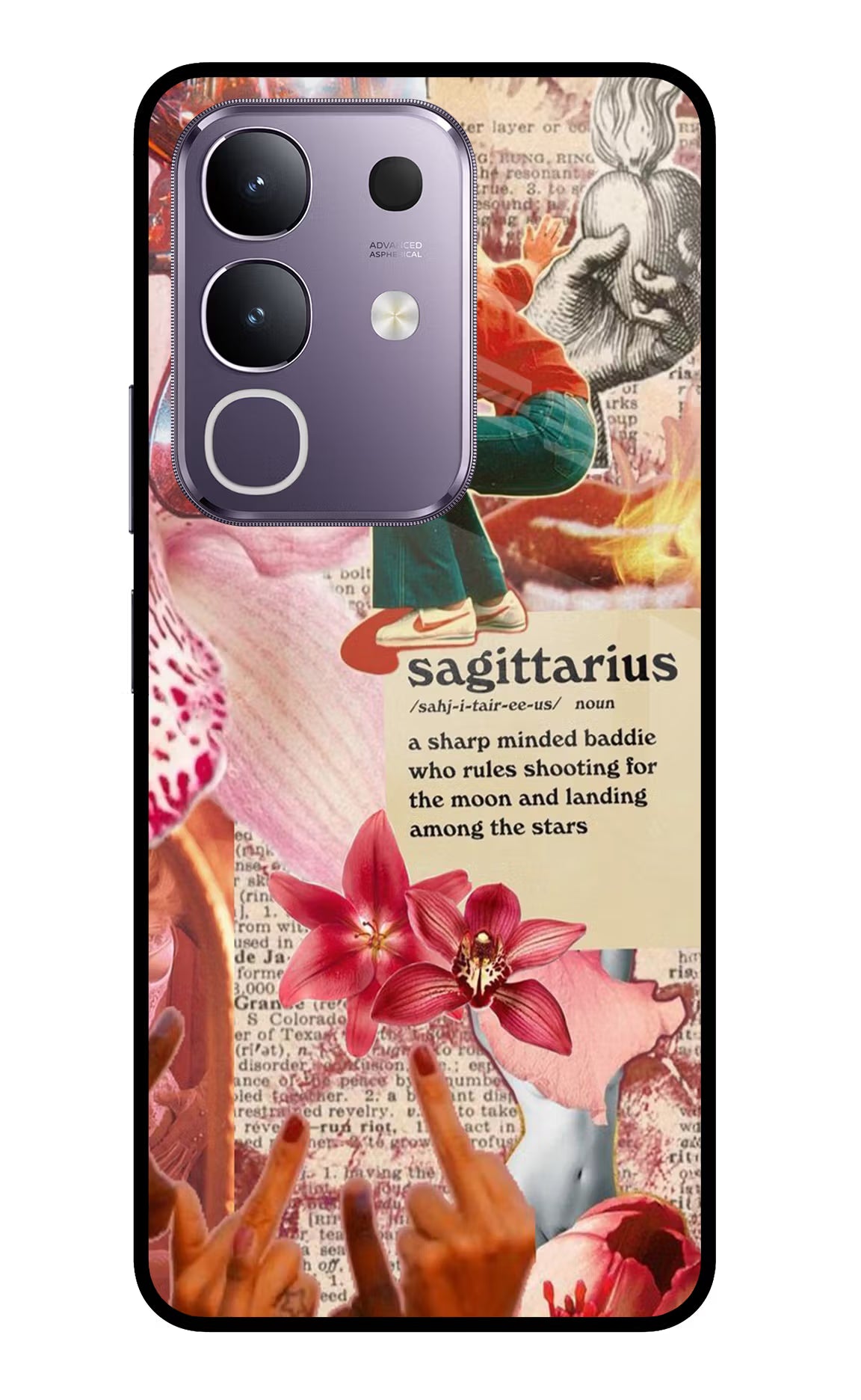 Sagittarius Zodiac Vivo T4x 5G Glass Case