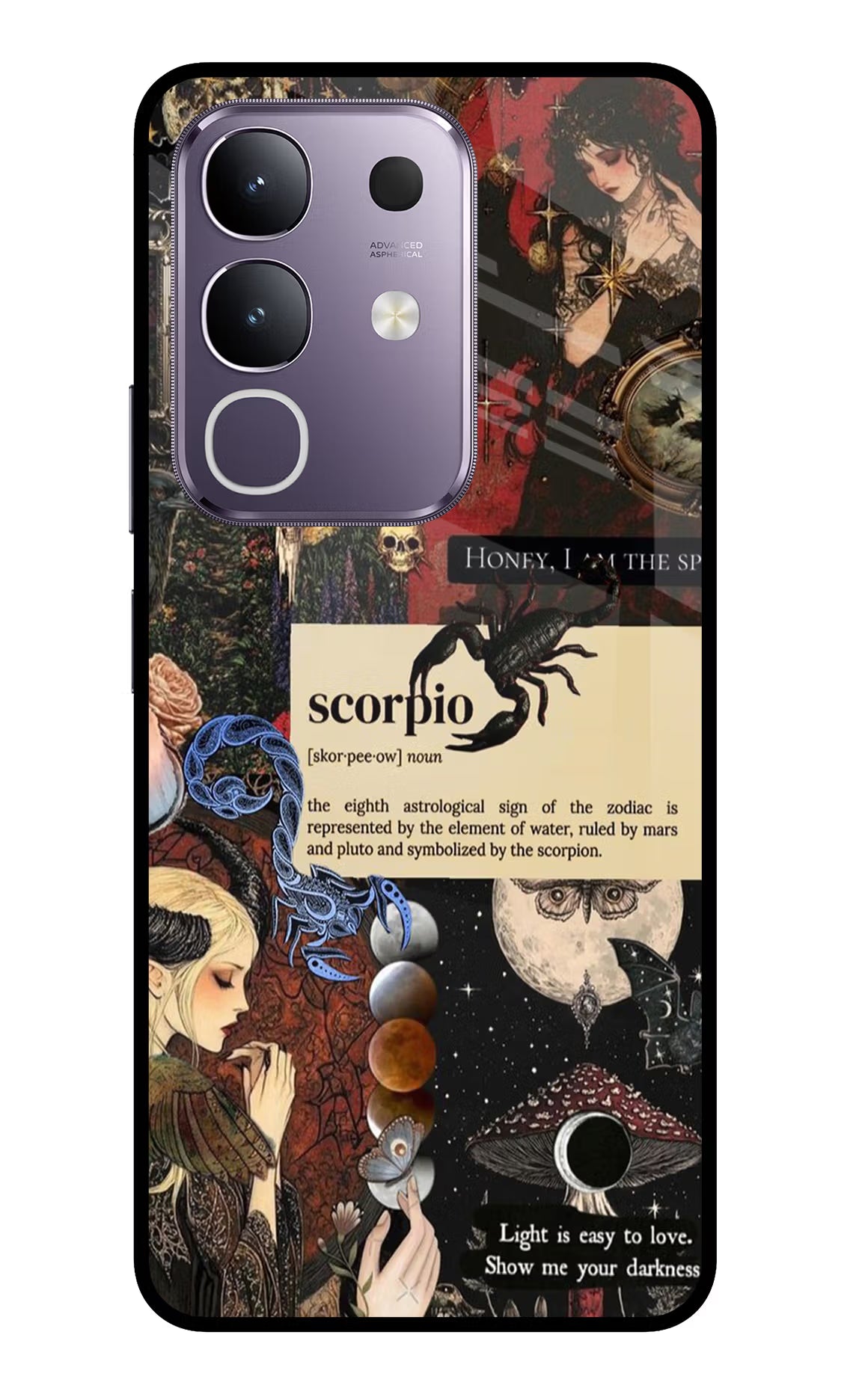 Scorpio Zodiac Vivo T4x 5G Glass Case Back Cover by Casekaro