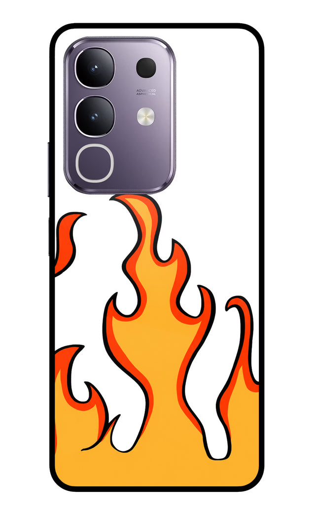 Fired Up – White Vivo T4x 5G Glass Case