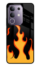Fired Up – Black Vivo T4x 5G Glass Case