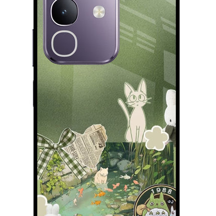 Aesthetic anime Vivo T4x 5G Glass Case