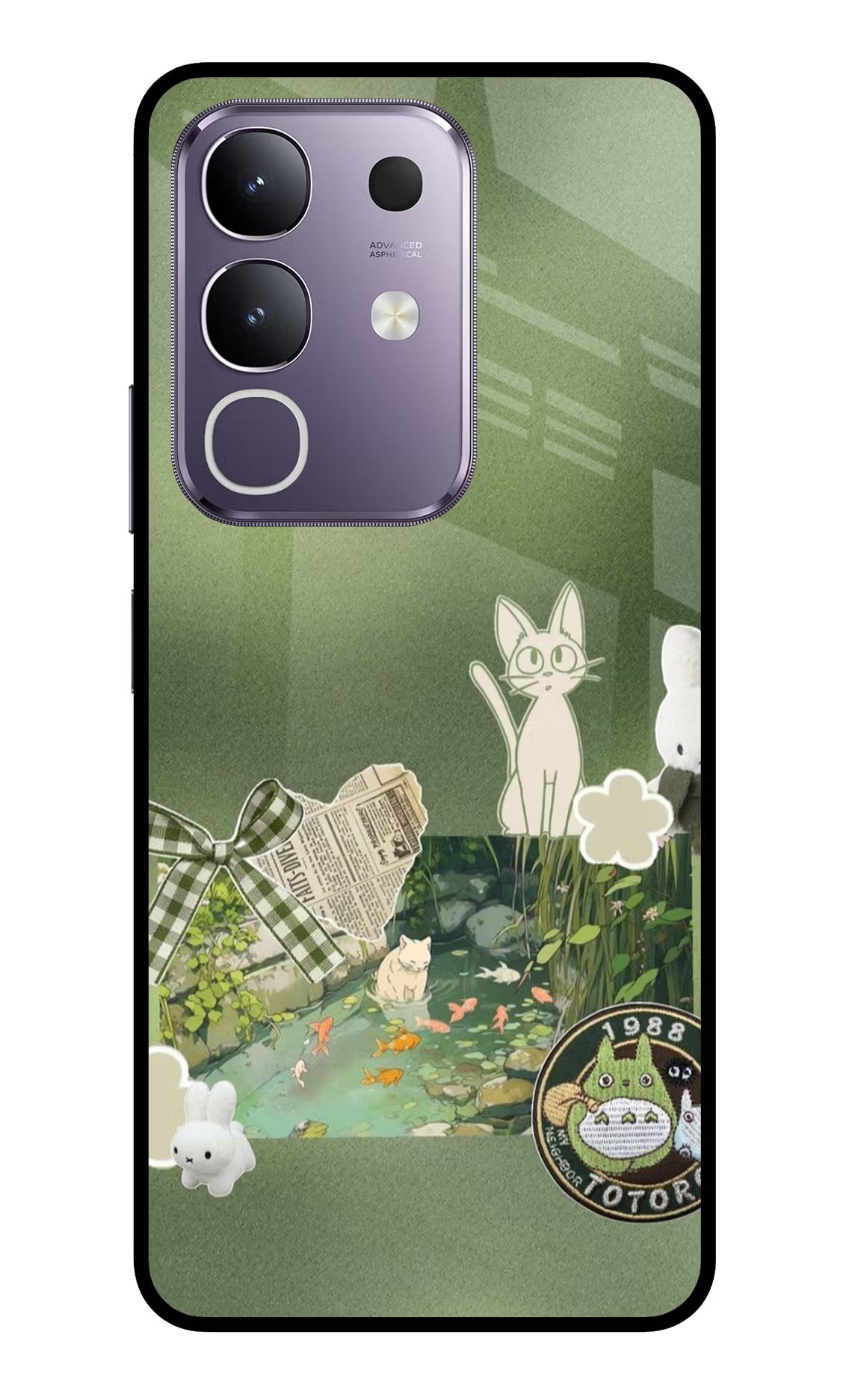 Aesthetic anime Vivo T4x 5G Glass Case